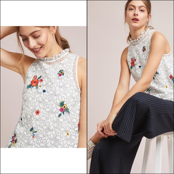 Anthropologie Tops - 🌹HP🌹Anthropologie Macie Lace Top NWT